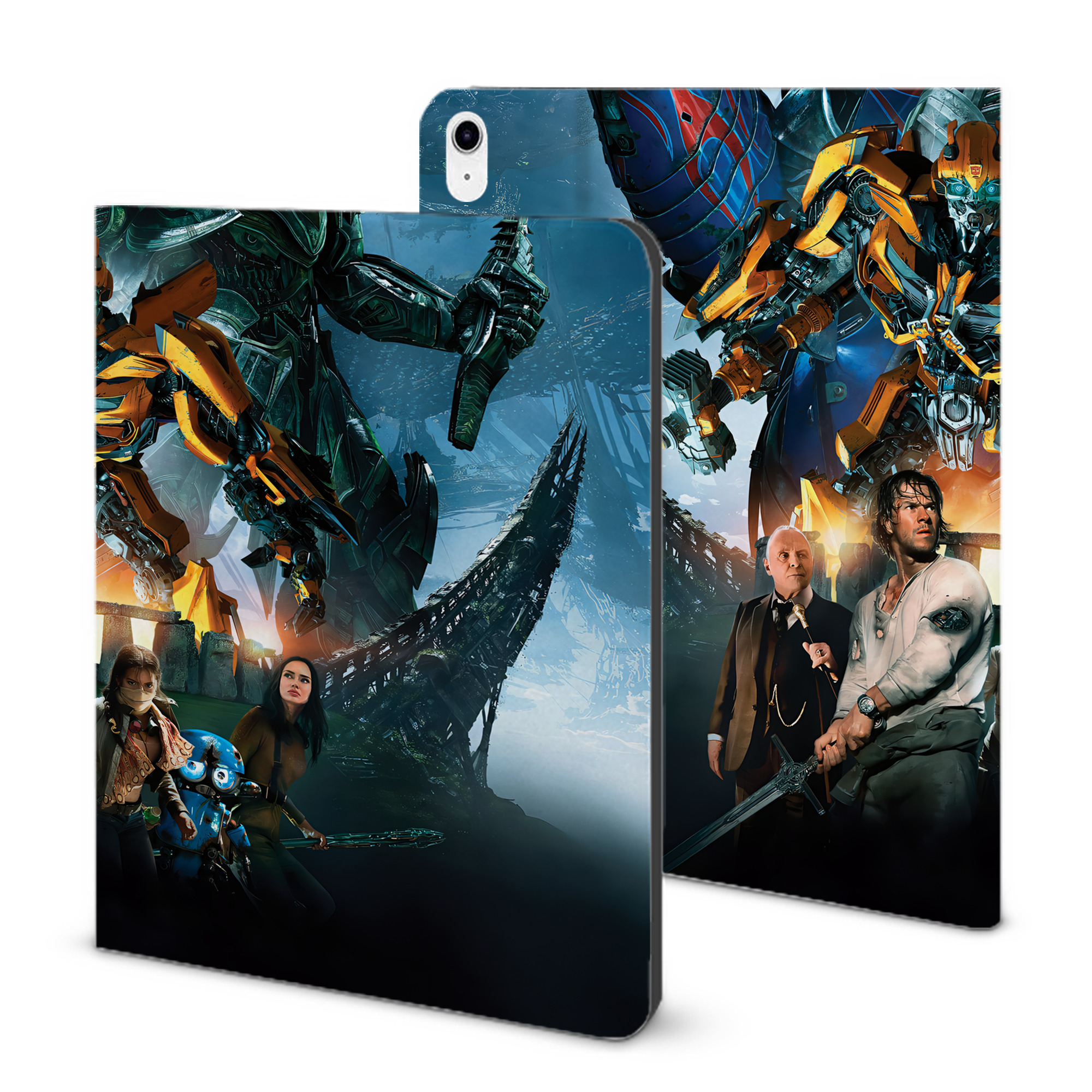（画像用） Transformers トランスフォーマー IPad ケース ブック型 PUレザー TPU 耐衝撃 軽量 薄型 ペン収納なし 全面保護 IPad 各モデル対応